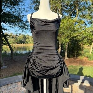 Elegant Black Lyrical Dance costume